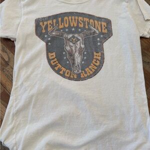 Yellowstone Dutton Ranch Graphic Tee - Cream